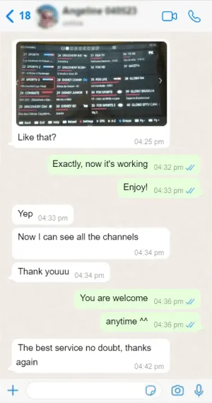 DEIPTV | Best IPTV Service Provider in 2026 29 whatsapp_review_screenshot_3
